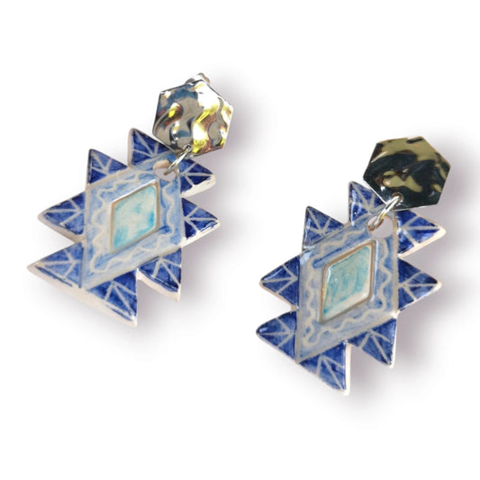 Colección pendientes de cerámica tribales